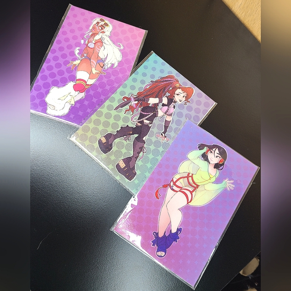 Disney Rave girls postcard fanart